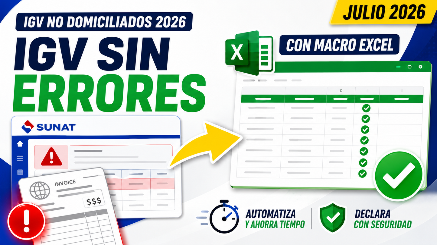 Carga Masiva IGV No Domiciliados 2026