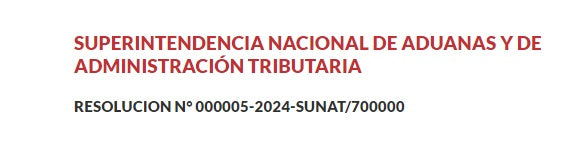 Resolución: 000005-2024 Amplían la facultad discrecional en la administración de sanciones por infracciones relacionadas a libros y registros SIRE.