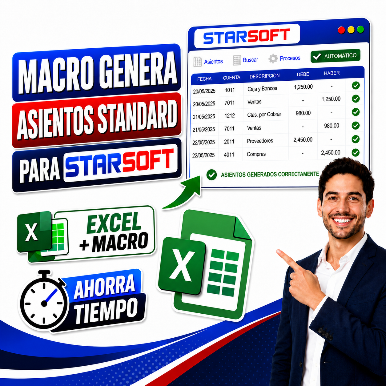 Macro Asientos Standard Starsoft – Generación Masiva en Excel