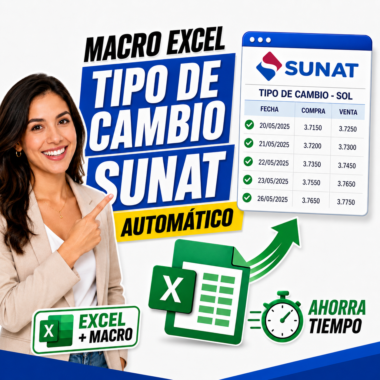 Macro Tipo de Cambio SUNAT Automático en Excel