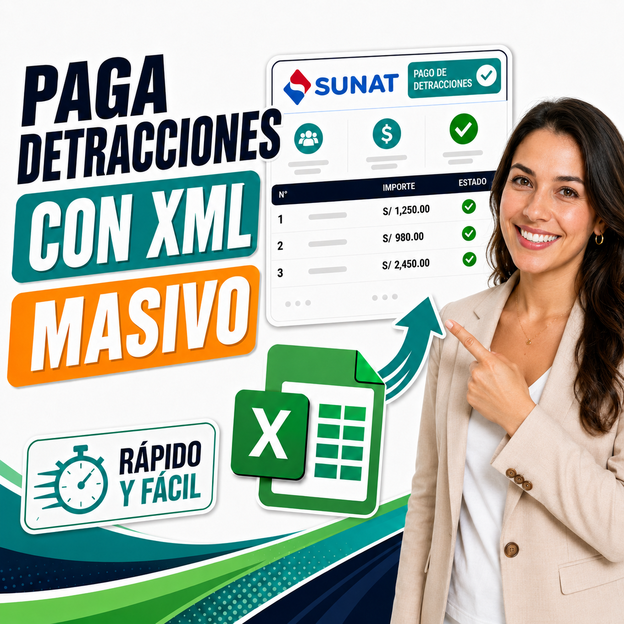 Macro Pago Masivo de Detracciones con lector de XML