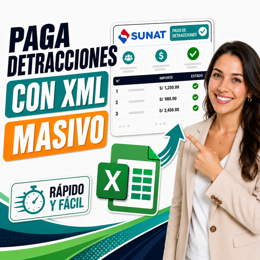 Macro Pago Masivo de Detracciones con lector de XML