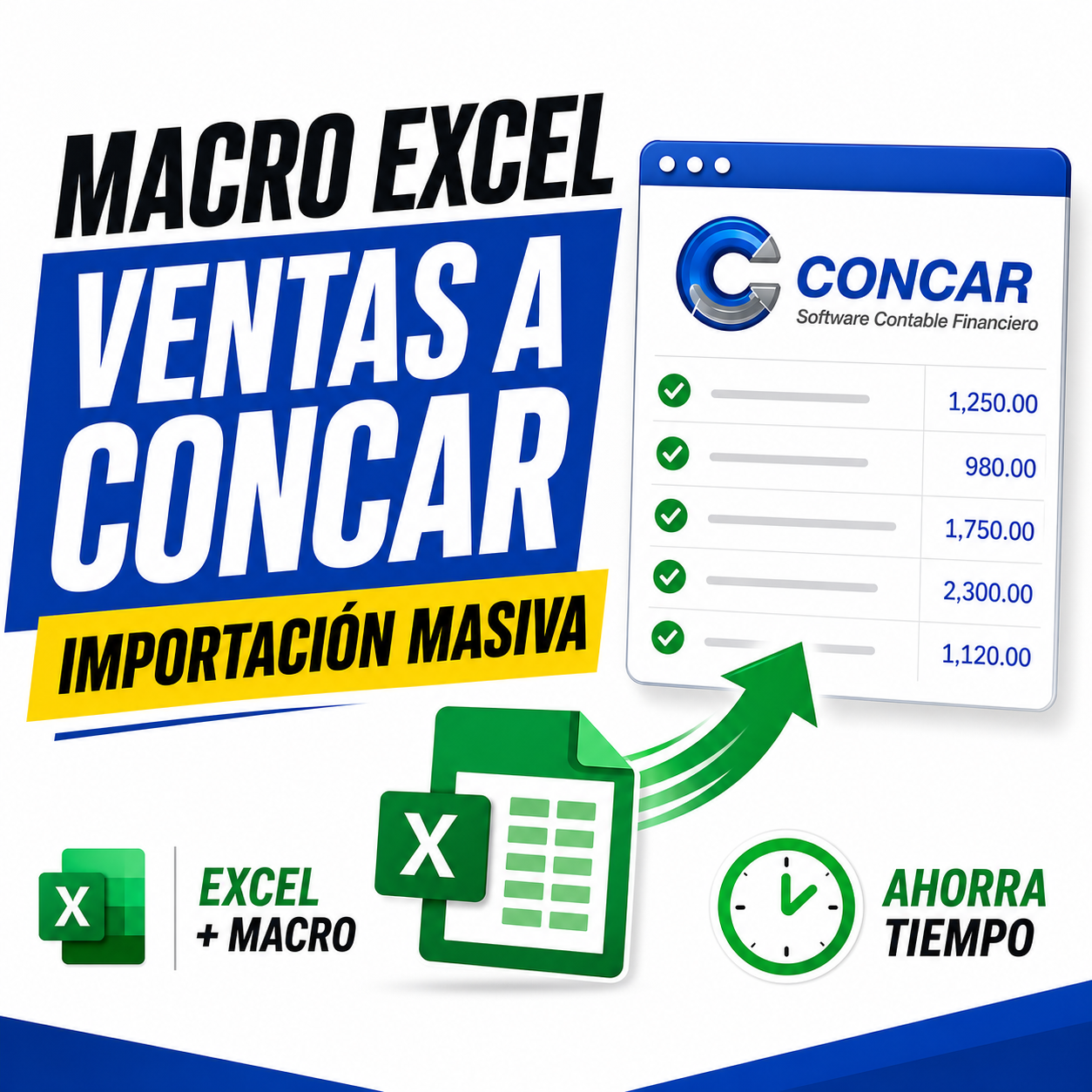 Macro Excel para Importar Ventas a CONCAR
