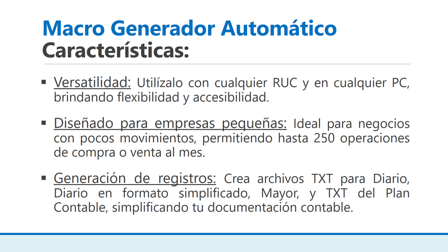 Macro: Generador PLE Libro diario con asientos automáticos de compras y ventas SIRE
